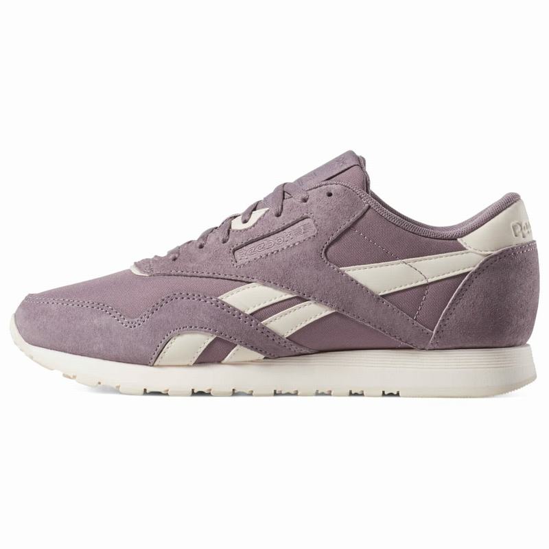 Tenisi Reebok Classic Nylon Dama Violet/Roz Romania QE6801PL